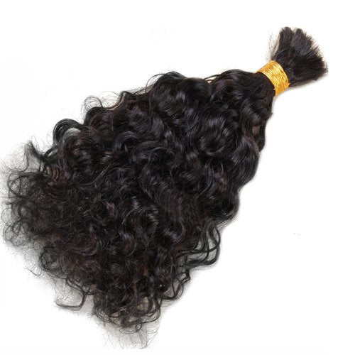 Brazilian Loose Curly Hair Bulk Human Hair Bulk For Braiding No Weft Full End Braids Remy Hair Weaving Extensions Natural Black Color 20 Inch 100g