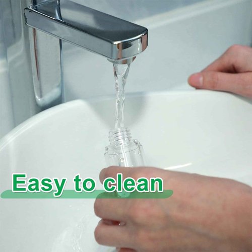 Sabary 60 Pcs Clear Airless Pump Bottles Refillable Cosmetic Travel Size Dispenser Vacuum Plastic Travel Bottles Empty Lotion Pump Dispenser Liquid Toiletry Container(3.4 oz)