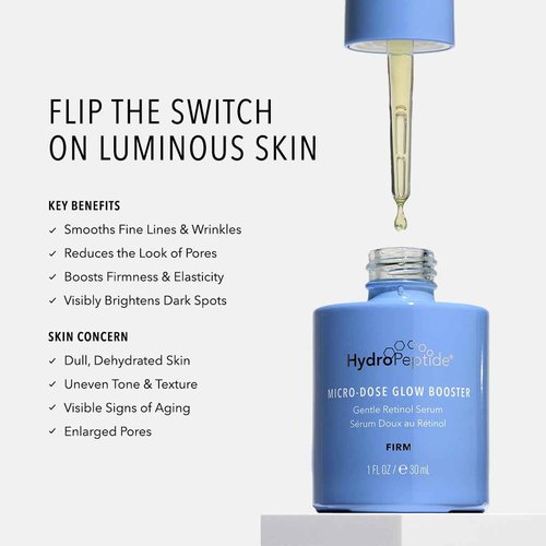 HydroPeptide Micro-Dose Glow Booster, Gentle Retinol Oil-Based Serum, 1 Ounce