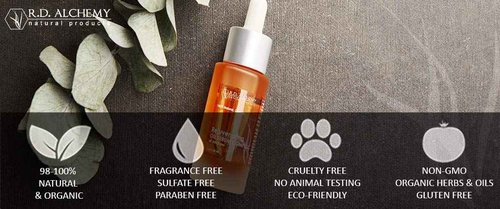RD Alchemy - 99% Natural & Organic Repairing Moisturizer for Normal to Oily Skin - Perfect for Acne, blemish scars, dry, damaged skin that needs a lightweight, healing moisturizer with peptides and