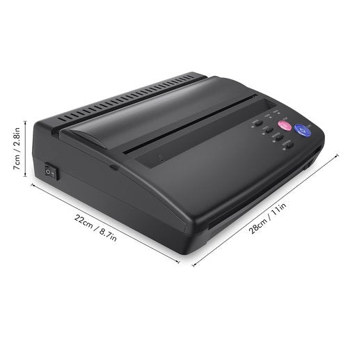 TATELF Tattoo Stencil Machine Thermal Copier Tattoo Stencil Printer with 20pcs Transfer Paper for tattooing Artists (Black)