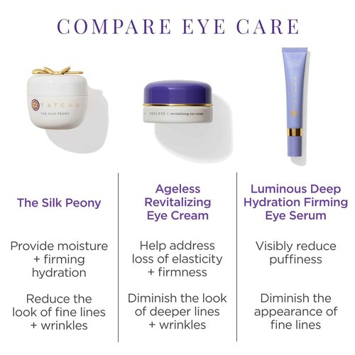 TATCHA The Silk Peony Melting Under Eye Cream | Hydration with Line-Smoothing Eye Cream for Wrinkles and Hydration | 15 ml / 0.5 oz