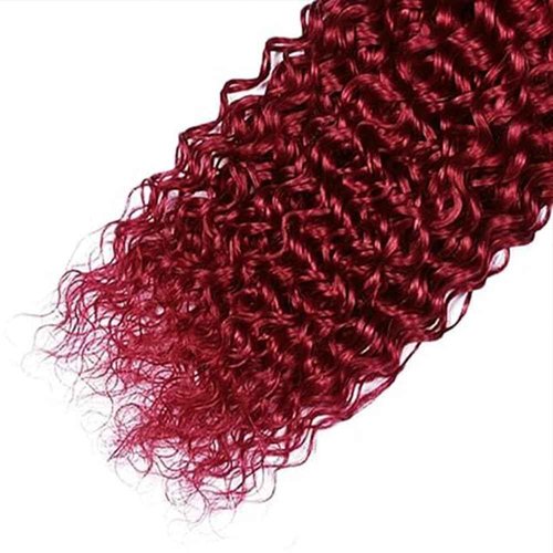 99J Burgundy Human Hair Bundles Burgundy Bundle 99J Water Wave 14 16 18 Inch Bundles Human Hair 100% Unprocessed Soft Sew in Bundle Double Weft for Black Women
