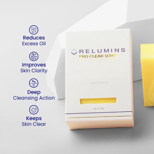 Relumins Authentic Professional Clear Soap with Calamansi & Salicylic Acid – Holidays Deep Cleansing & Exfoliating Bar for Smooth, Refined, and Balanced Skin – 135g x 10 Bars