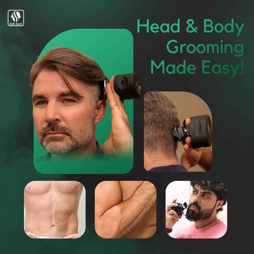 Skull Shaver Beast Clipper Pro - Home Haircut & Grooming Kit - Durable Steel Blades - Cordless Operation - Adjustable Combs - Designed for Men & Women