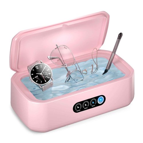 WINTERCRUSH Ultrasonic Denture Cleaner: Deep Cleaning Machine for False Teeth & Retainers- 650ML Stainless Steel Tank-3 Timer Settings