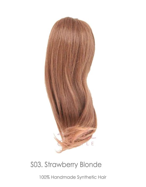 Soho Style Susan S03-16 inch Futura Jaw Clip in Claw Ponytail Extension Drawstring Hairpiece, Strawberry Blonde