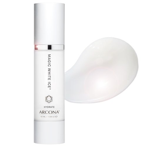 ARCONA Magic White Ice - Daily Oil Free Moisturizer - Hyaluronic Acid Moisturizer with Organic Aloe, Tea Tree, Vitamin C & Glyercin -Made In The USA