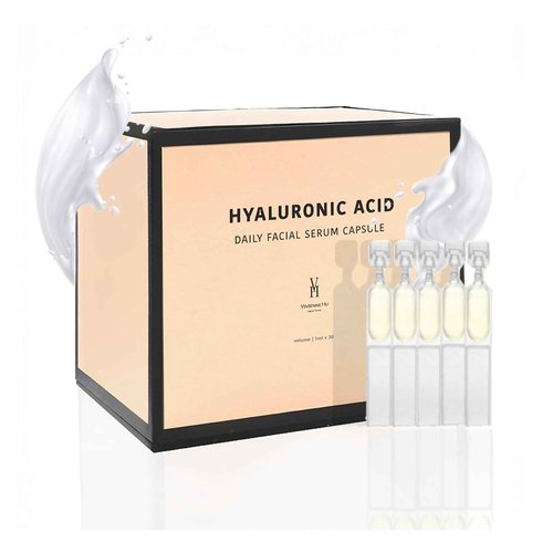 VivienneHu Hyaluronic Acid Serum Capsules, Hydrating for Face with Retinol, Intense Hydration & Skin Plumping, Daily Facial Hydration, Face Plumping- 30 Capsules