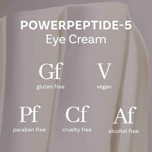 LAB 31b PowerPeptide-5 Eye Cream, Anti Aging Skin Care with Hyaluronic Acid, Peptides for Under Eye Circles, Wrinkles, Dewy, Soft, Plump Skin, Vegan, Paraben, Cruelty & Alcohol Free, 1.69 fl oz