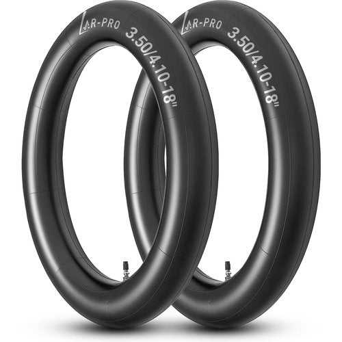 AR-PRO 3.50/4.10-18 Dirt Bike Inner Tubes with TR4 Straight Valve, Universal Heavy Duty 100/90-18" 100/100-18" 110/80-18" 110/90-18" Off-Road Motorcycle Tube and More (2-Pack)