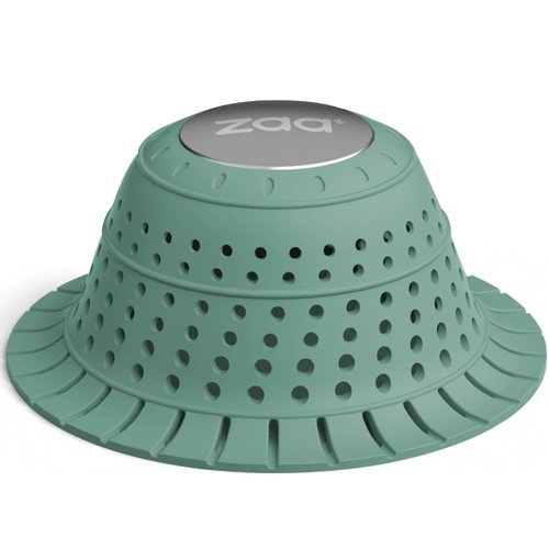 zaa Bathtub Drain Hair Catcher, Premium Silicone Collapsible One Pack Drain Protector for Pop-Up and Regular Drains of Shower, Bathtub, Tub, Bathroom, Sink, Green