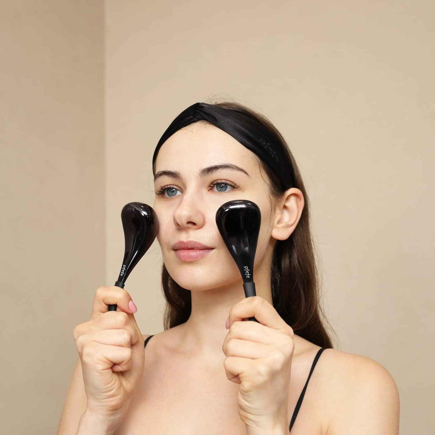 Pfefe Cryo Sticks for Face, Ice Globes Cryo Globes for Facials, Esthetician Supplies Gifts, Unbreakable Stainless Steel Ice Roller Cooling Spa Balls with Storage Case