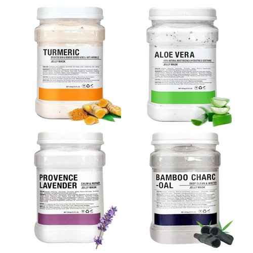 Fokiabin Jelly Mask for Facials Professional Face Mask Bulk Wholesale for Beauty & Personal Care, Hydrojelly Mask Powder for Estheticians Supplies Beauty Salon Spa Face Mask Skin Care, 92Fl Oz 4 cans