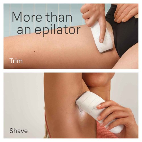 Braun Silk-épil 5 Epilator, Hair Removal Device, Women Shaver & Trimmer, Wet and Dry, Includes Shaver Head and Trimmer Comb, SE5-041, Grey