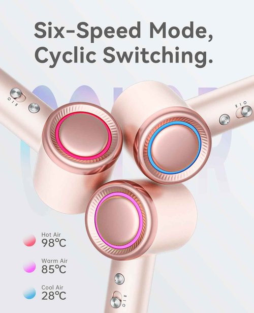 Hair Dryer with Diffuser, CONFU Hair Dryers for Women, Diffuser Hair Dryer High Speed Professional Ionic Blow Dryer for Fast Drying, Hair for Curly Hair for Home Travel