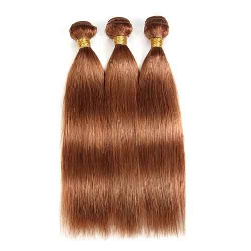 Condescension Human Hair Bundles 18 20 22 Inch Blonde Light Brown Straight Bundles Human Hair Unprocessed Brazilian Virgin Quick Weave Hair for Black Women
