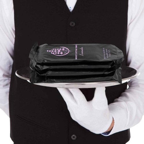 Moist Cotton Towel Bulk Moist Towelettes Individually Wrapped,White Towel Services,Refreshment Pre Moistened Towels for Dentist Travel Sport Party Hotel （Lavender,200)