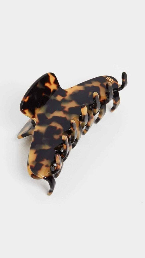 Alexandre de Paris Women's Large Jaw Clip, Tokyo Tortoise, Brown, Print, One Size