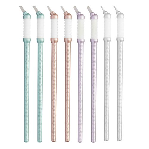 Tina Davies Professional Microblade Sampler Pack - Disposable Microblade with Built-in Ruler - Sterile, 8 Pack