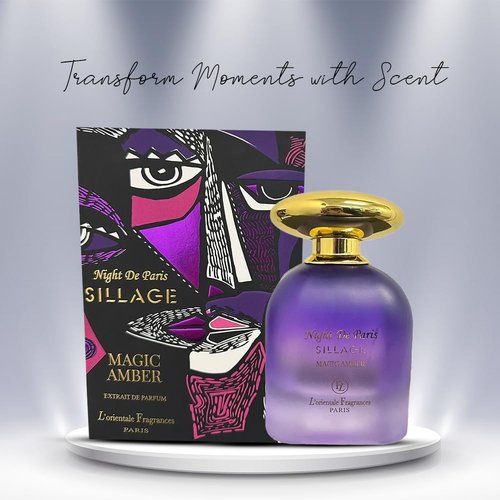 Night De Paris SILLAGE Magic Amber by Lorientale Fragrances Extrait de Parfum Spray 3.4 oz