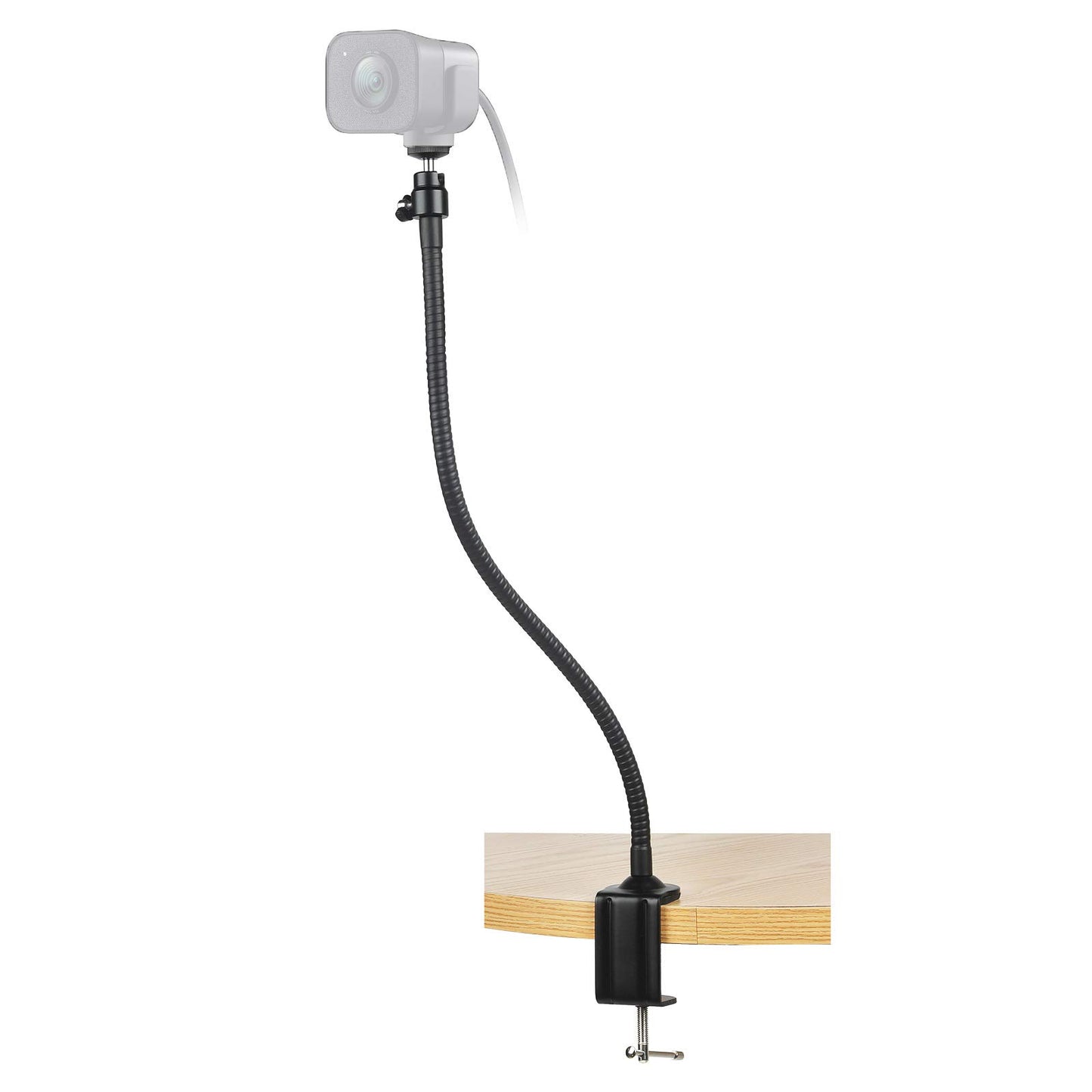 AceTaken StreamCam Stand -25'' Flexible Arm Clamp Mount Tripod Compatible with Logitech StreamCam,Brio 4K,C920s,C922x