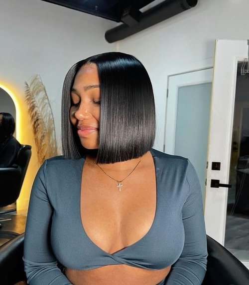 Alididi 10inch Bob Wig Human Hair SKINLIKE Real 5x5 HD Lace Closure Wigs Human Hair 200% Density Bob Wigs 15A Straight Wig 0.10mm Ultra-Thin HD Lace Pre Plucked Tiny Knots 5x5