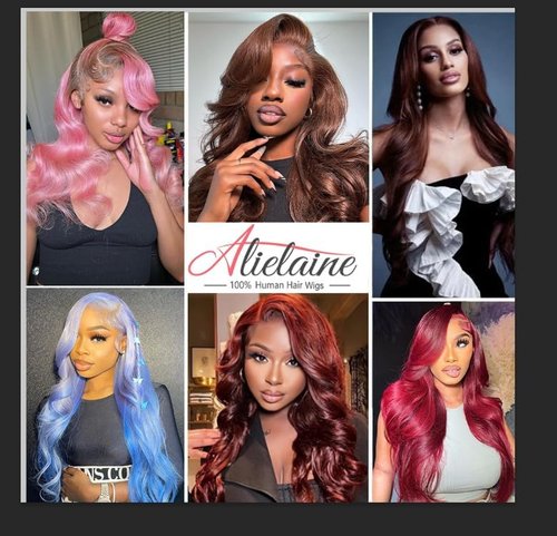 Alielaine Body Wave Chocolate Brown Lace Front Wig 200 Density Hd Lace Front Body Wave Glueless Wigs Human Hair Pre Plucked 4# Colored Wigs 30inch