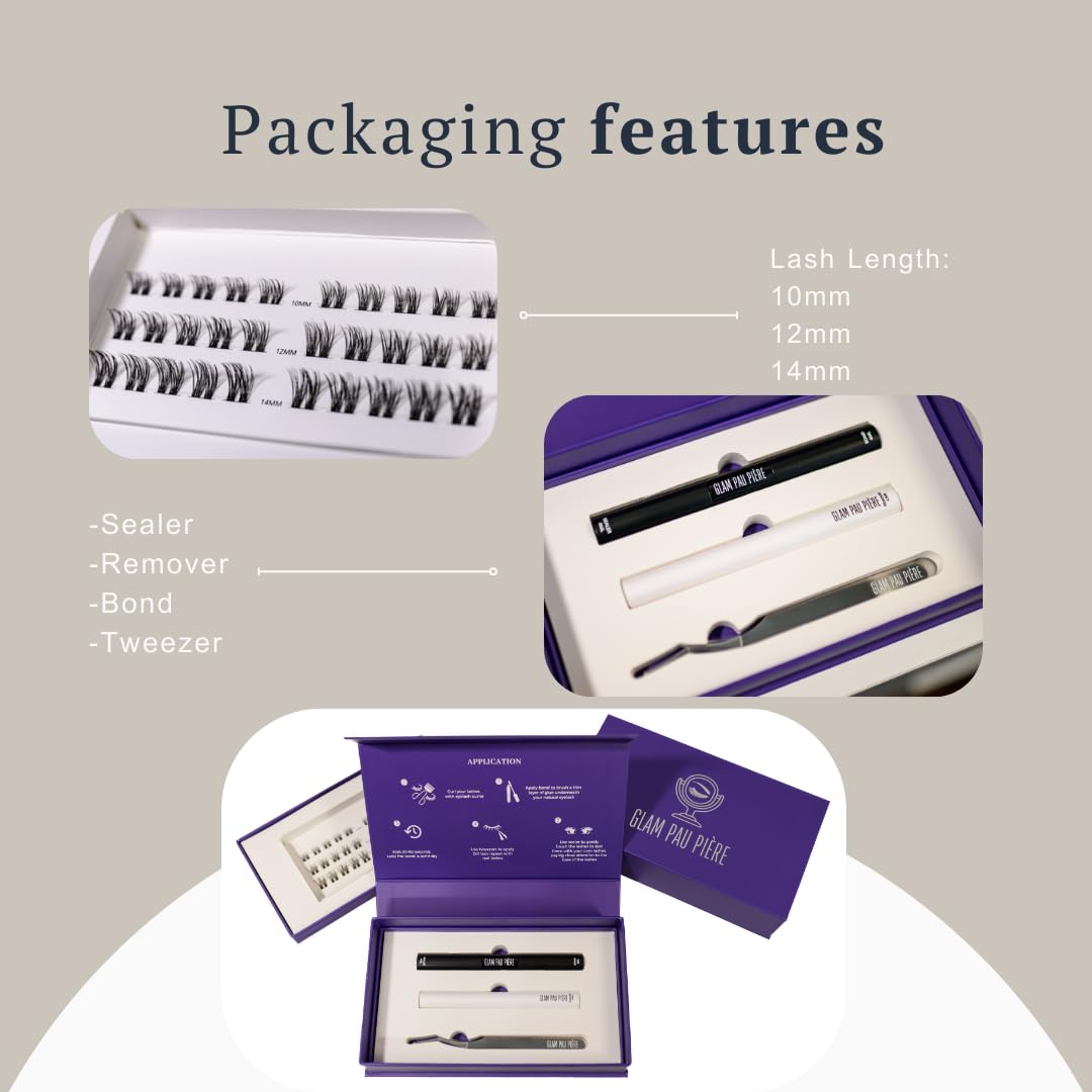 GLAM PAU PIERE DIY EYELASH EXTENSIONS