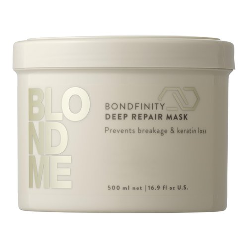 BlondMe Bondfinity Deep Repair Mask for Blonde Hair, 16.9 Fl Oz | Intensive Hair Treatment | Strengthens, Repairs, & Prevents Breakage|For Blonde, Lightened, & Grey Hair