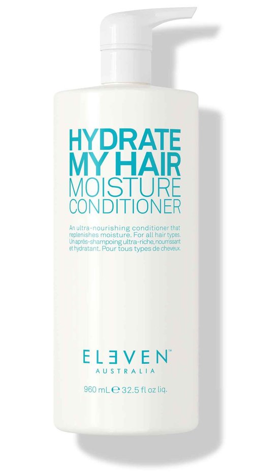 ELEVEN AUSTRALIA Hydrate My Hair Moisturizing Conditioner for Women & Men - Hydrating Conditioner for Dry & Damaged Hair, Restores Hydration & Shine, Color Safe, Sulfate & Paraben Free - 32.5 fl oz
