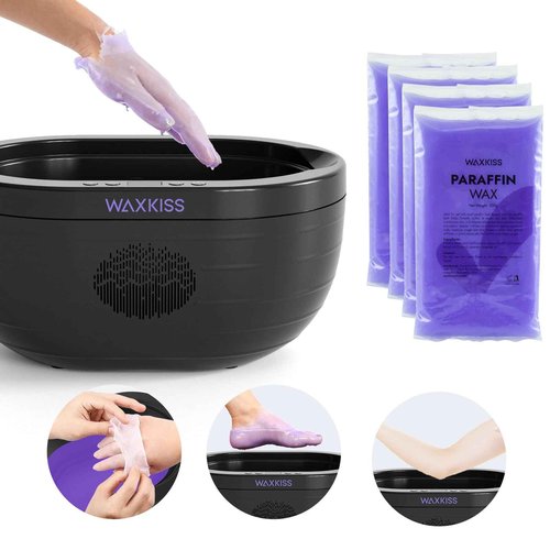 Paraffin Wax Machine for Hand and Feet, Upgraded Paraffin Baths Machine Kit with Paraffin Wax Refills, Safety Material 3L Hand Wax Paraffin Machine Moisturizing and Hydration