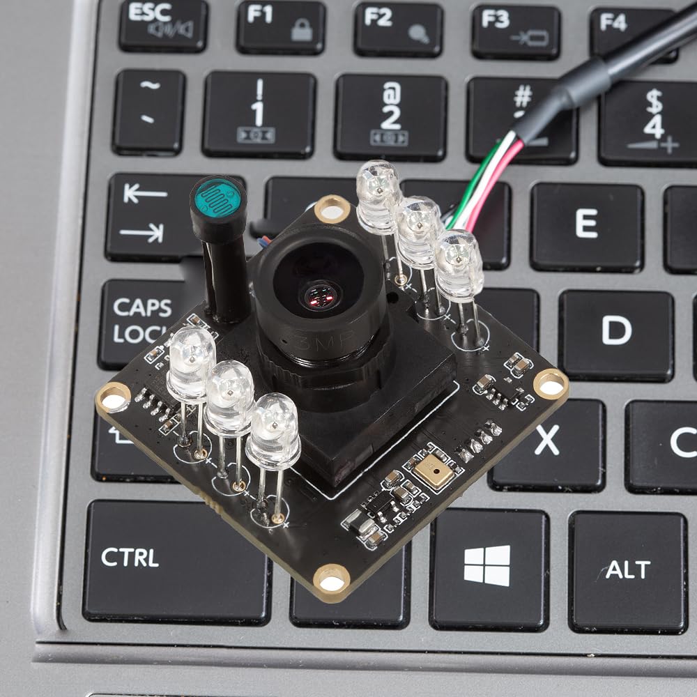 Arducam 1080P Day & Night Vision USB Camera for Computer, 2MP Automatic IR-Cut Switching All-Day Image USB2.0 Webcam Board with IR LEDs for Windows, Linux, Android and Mac OS
