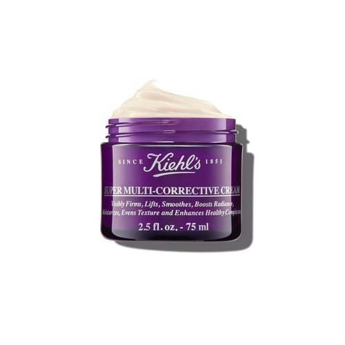 Kiehl's Super Multi-Corrective Cream, Anti-Aging Wrinkle Reducing Face and Neck Cream, Evens Skin Tone, Smooths Skin Texture, Fast-Absorbing and Lightweight, All Skin Types, Paraben-free - 2.5 fl oz