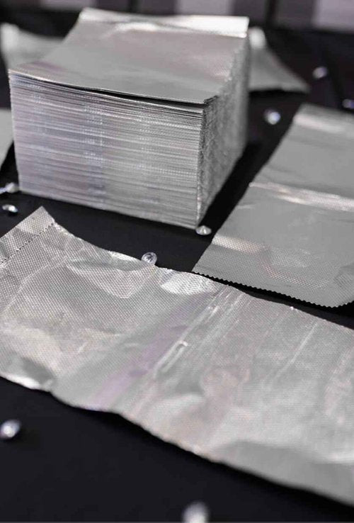 Blush Essentials Hair Salon Pop Up Foils, 5"x10.75", 500 Sheets (6 boxes) - Diamond Texture Pre-Cut Aluminum Foil Sheets for Highlighting & Balayage - Tin Foil for Professional Stylists