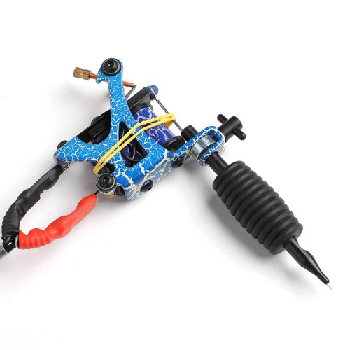 Solong Tattoo Complete Tattoo Kit 4 Pro Machine Guns 54 Inks Power Supply Foot Pedal Needles Grips Tips Carry Case TK453-US