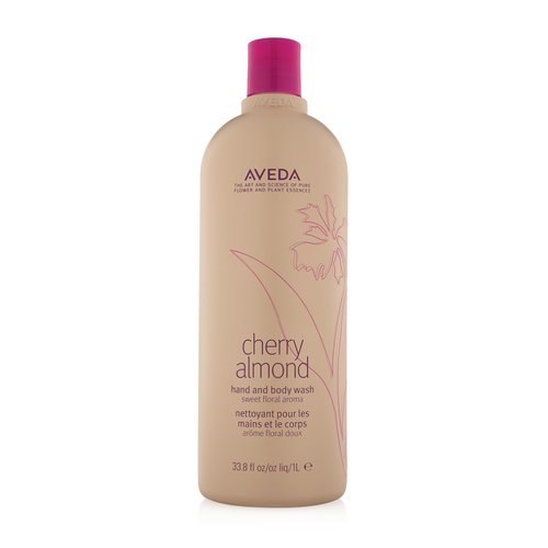 Aveda Cherry Almond Hand & Body Wash |with Sweet Almond Oil, Cherry Blossom Extract | Sweet Floral Aroma of Tonka Bean, Certified Organic Orange, Ylang Ylang | 97% Naturally Derived*, 33.8 Fl Oz