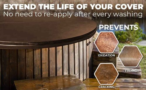 Black Diamond Stoneworks Ultimate Spa Hot Tub UV/Restore Cover Treatment, Protectant, Conditioner for Vinyl and Plastic. 160 Fl Oz (Combo)