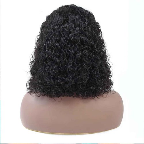 yuccy Short Bob Wigs 13x4 Deep Curly Lace Front Wigs Human Hair For Black Women 250 density Glueless HD Lace Front Wigs Human Hair Pre Plucked with Baby Hair Natural Hairline 10 Inch…