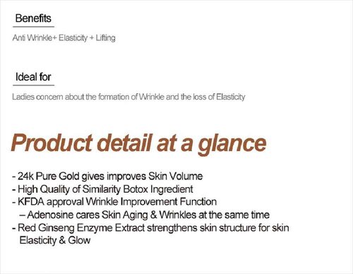 BOTONIX Natural Age Defying Cream 24K Gold and 8 Peptides Face Lifting and Firming Bundled with 1 Pack Oil Absorbing Blotting Paper