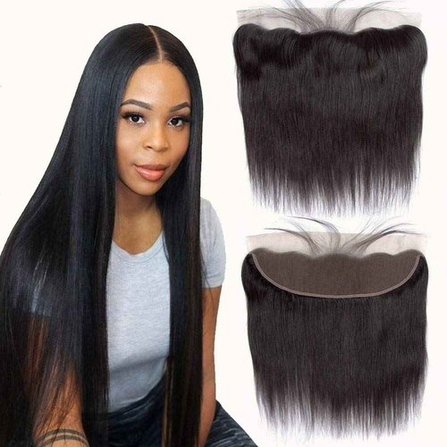 100% Unprocessed Brazilian Virgin Human Hair Ear to Ear Lace Frontal Remy Silky Straight Human Hair Lace Frontal (18 Inch 13x4 frontal)
