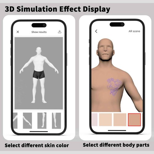 Wormhole Tattoo Stencil Printer, Wireless Bluetooth Tattoo Printer with 2500mAh Battery, Portable Tattoo Thermal Copier Machine Compatible with Smartphones & PC N202007