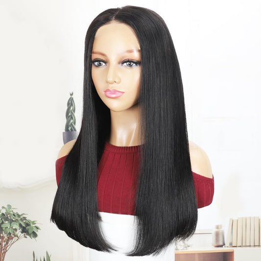 20 Inch Wear and Go Glueless Bob Wig Human Hair Pre Plucked Pre Cut 180% Density 5x5 HD Transparent Lace Front Wigs Human Hair for Black Women Short Straight Bob Wigs No Glue Lace Closure Wigs