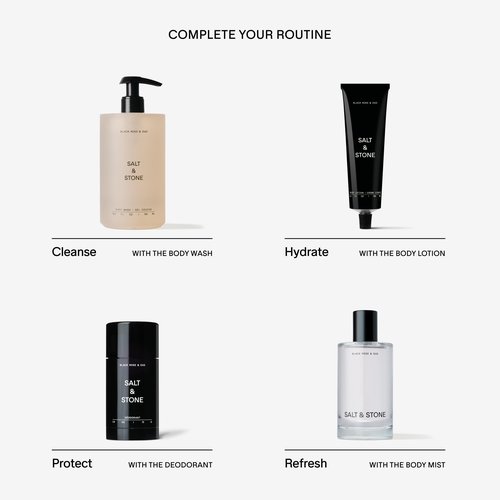 Salt & Stone Body Mist + Body Lotion Bundle | Black Rose & Oud