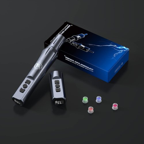 LIUMATE Cordless Tattoo Machine Pen kit with 2pcs Batteries Power Supply 2400mAh Coreless Motor Cordless Tattoo Gun with 10pcs Cartridge Needles for Beginners Tattoo Artists…