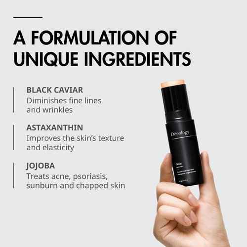 Depology Peptide Complex 10% Wrinkle Defense, Caviar Multi Balm Stick, Hydrating Serum Stick for Refined Wrinkle Appearance
