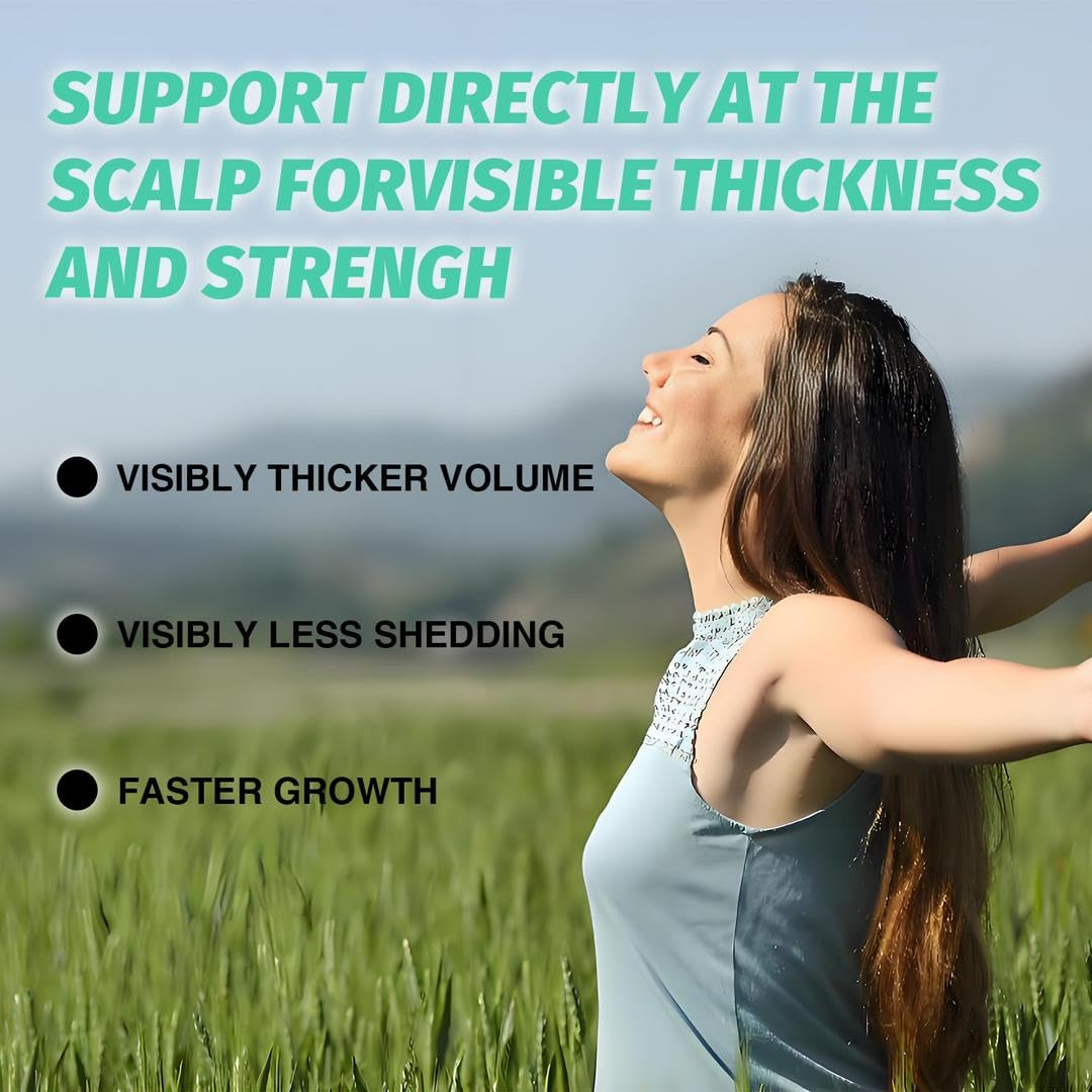 Novtrix Hair Growth Nutraceutical – Biotin, Marine Collagen & Herbal Synergen Complex – Drug‑Free Support for Thicker, Fuller Hair & Balanced Hormones for Men & Women – 120 Capsules