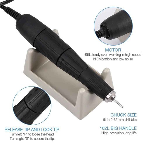 Nail Drill Handle 40000RPM Nail Drills Machine Manicure Pedicure File Bits Nail Drill Polish Pen 102l