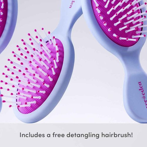 Evereden Kids Complete Haircare Set: Hair Detangling Shampoo, Conditioner & Spray for Children Ages 3+ & Pain-Free Hair Brush, Plant Protein Peptides & Argan Oil, Vegan, Free from Sulfate and Paraben