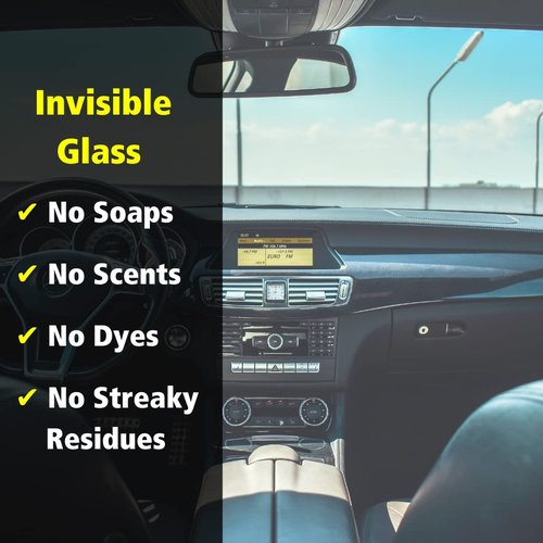 Invisible Glass 91164-3PK Premium Aerosol Glass and Window Cleaner for Auto and Home Cleans Glass, Windows, Windshields, and More, Streak-Free, Ammonia-Free, Tint-Safe, 19 oz (Pack of 3)